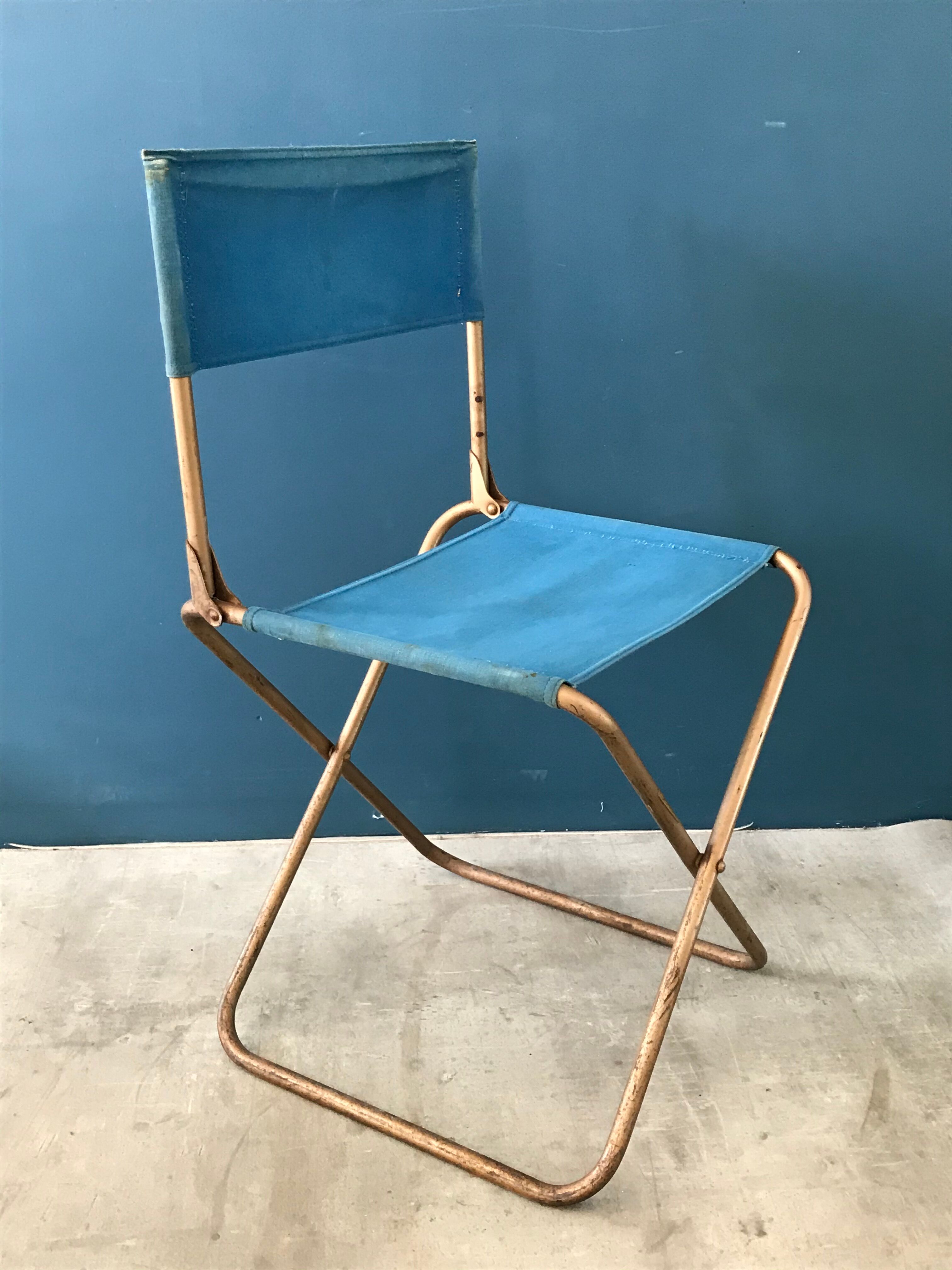 Chaise de camping vintage