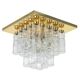 Crystal Glass and Brass Chandelier by Limburg, Germany, 1960s