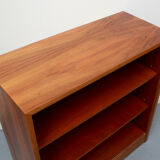 1960s bookcase with green back panel