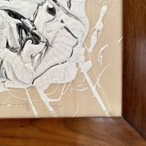 Bachmann, Abstract Composition, Mixed Media, Framed