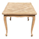 Renovated Louis XV extendable dining table in solid oak 120-200cm