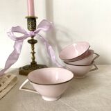 Pink art deco mugs