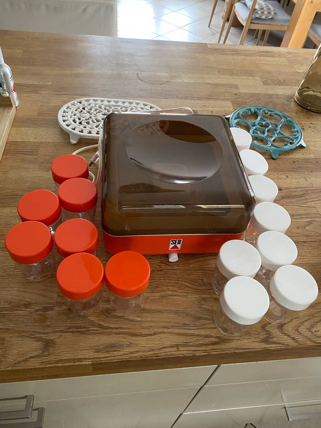 Seb vintage orange yogurt maker