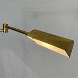 Floor lamp/reading lamp in gilded brass
