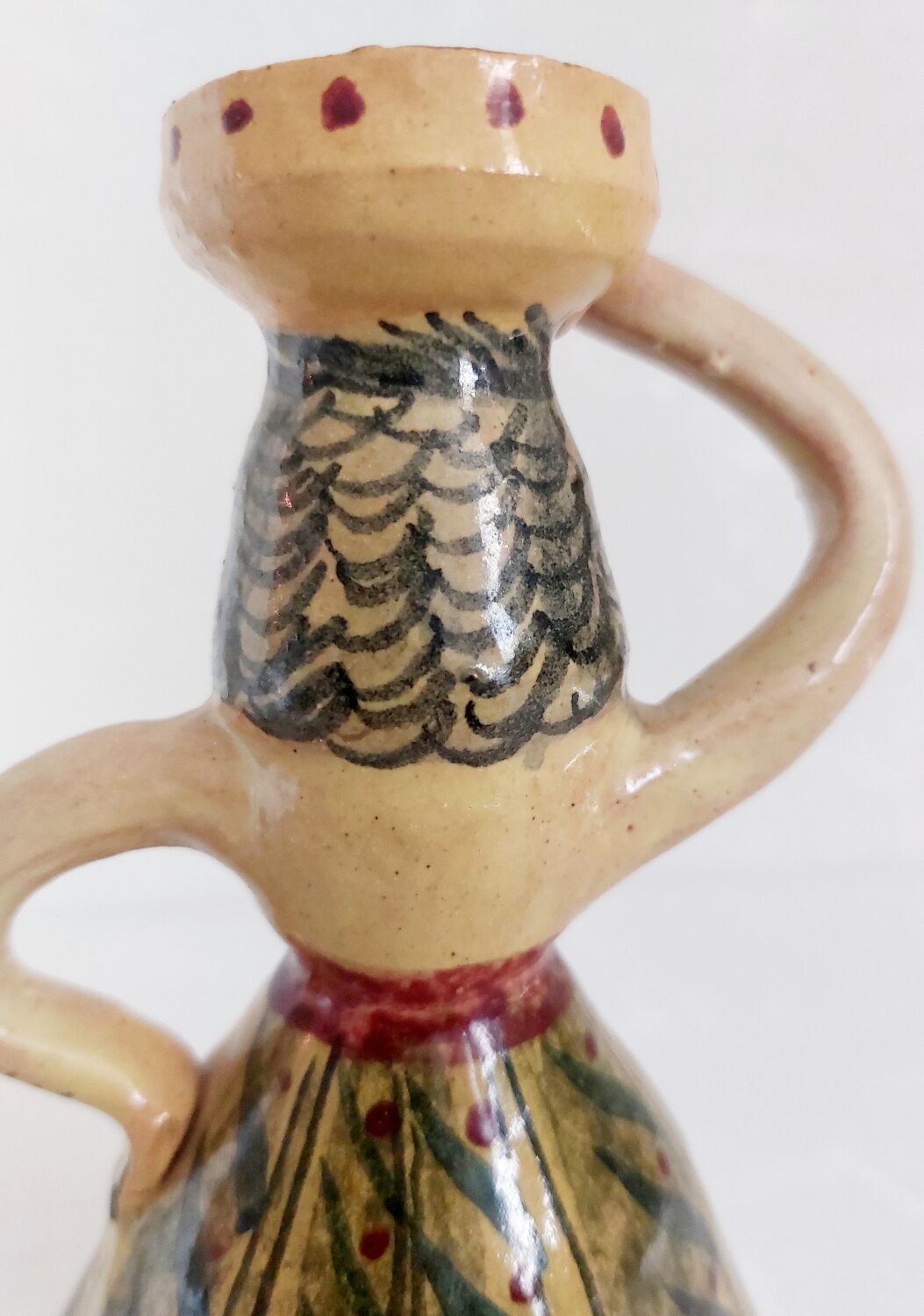 Old terracotta candle holder Germany