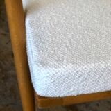 Fauteuil Stella vintage tissus bouclette