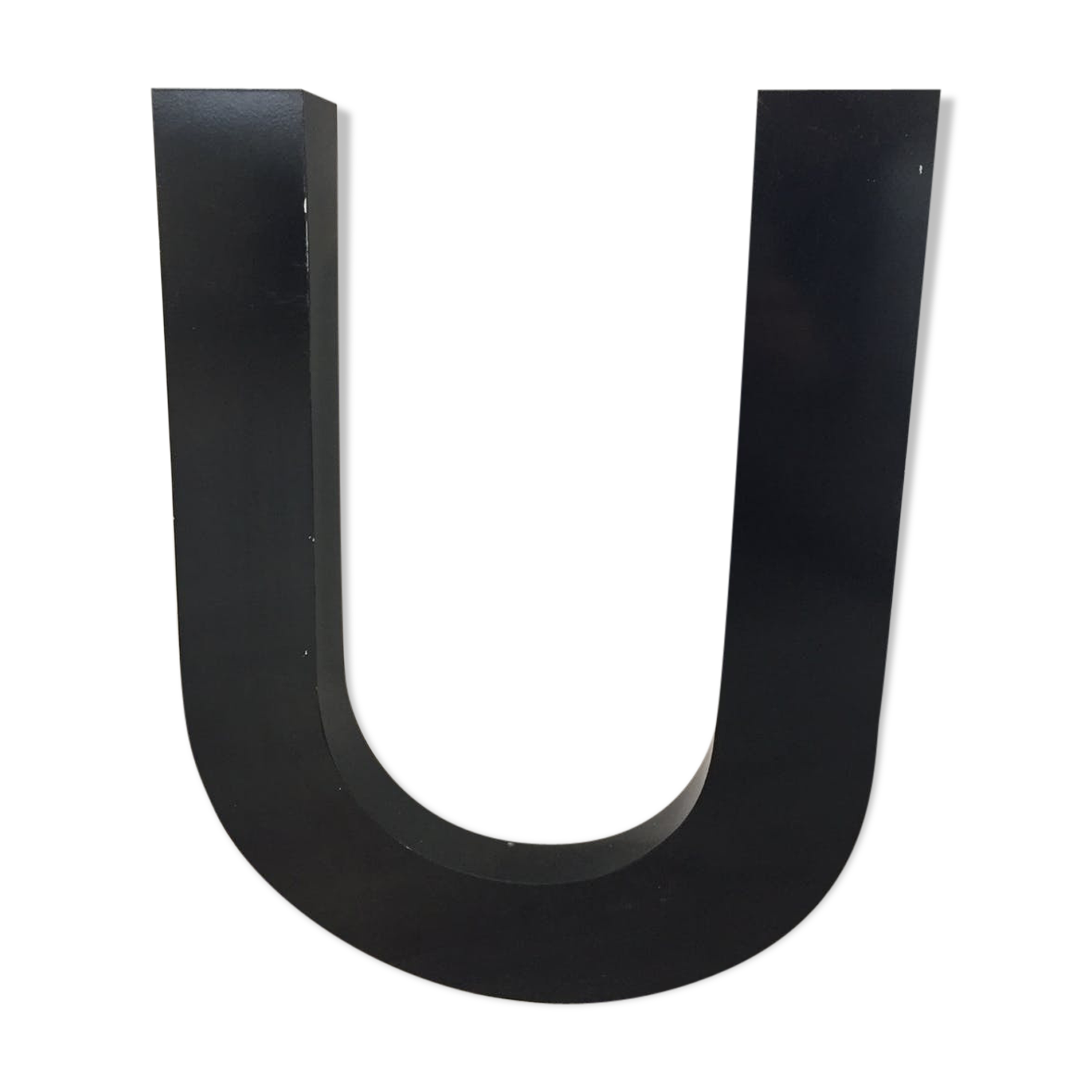 Metal sign letter "U"