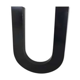 Metal sign letter "U"