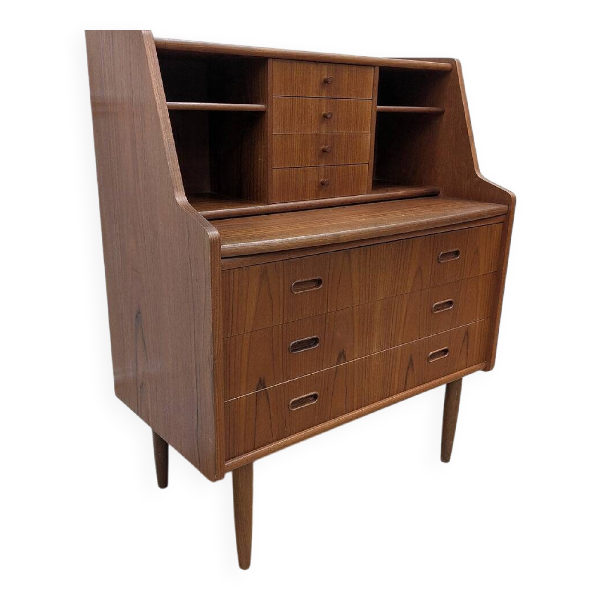 Vintage Danish teak secretary, 1960s.
