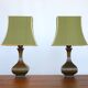 Chinoiserie brass table lamps, 1950s, set of 2