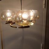 Lustre en laiton doré années 50'S