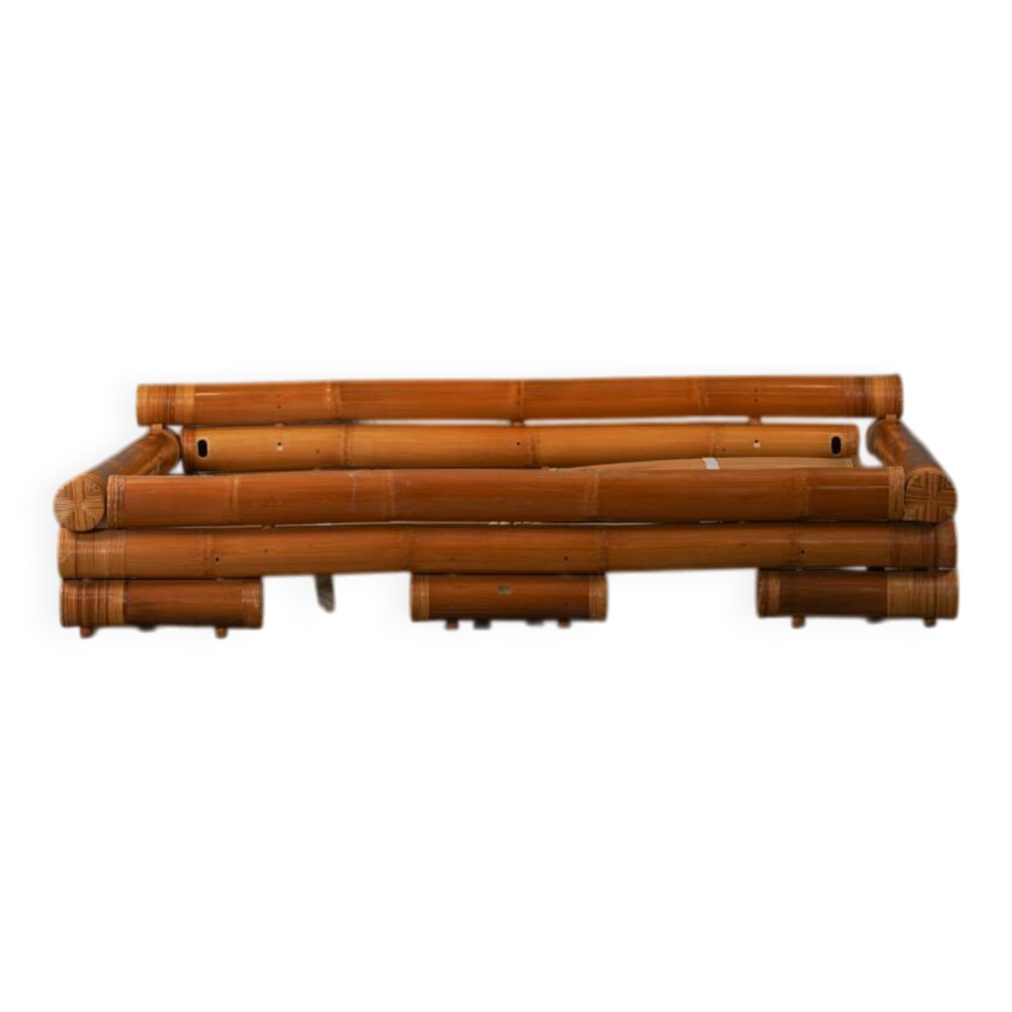 Vintage bamboo bedframe, Asia 1990s