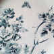 Suite of 5 plates flowers/butterfly