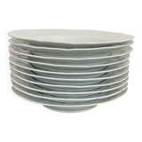 Deep porcelain plates
