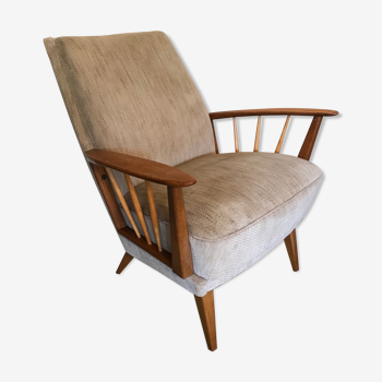 Cozy vintage mid century Scandinavian style armchair