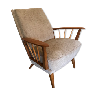 Cozy vintage mid century Scandinavian style armchair