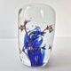 VINTAGE 1980 SULFUR PAPERWEIGHT AQUARIUM IN MURANO GLASS SIGNED RENE 8