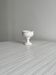 Off-white ceramic footed bowl