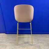Beetle Stool Soft Pink / Semi Matte Brass - Gubi