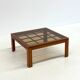 Brutalist Italian coffee table by Caccia alla Volpe for Linea Arredo