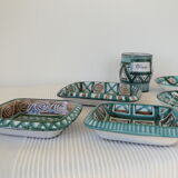 Robert Picault Vallauris France set of 12 Mid Century ceramics