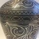 Antique Silver Damascus Steel Vase Indo-Persian Style Moroccan Work