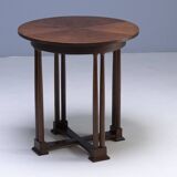 Art Nouveau seating set, bentwood table, armchairs & stools, circa 1910