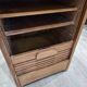 Vintage gm radia cabinet with curtain – office furniture from the 1930s/40s.