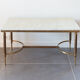 Table basse en marbre et laiton