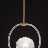 Midcentury Shell Trasparent Murano Glass Chandelier by Barovier e Toso, 194