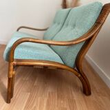 2-seater rattan bench