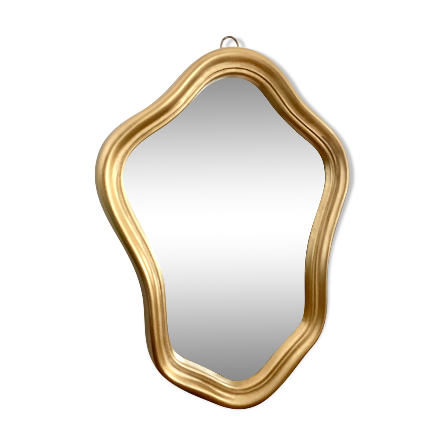 Old vintage gilded mirror