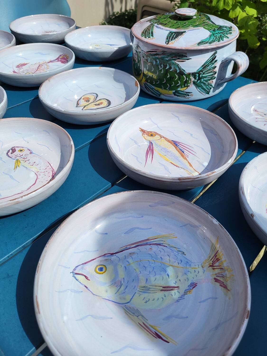 Series of 13 pieces signed Séguéla 1977