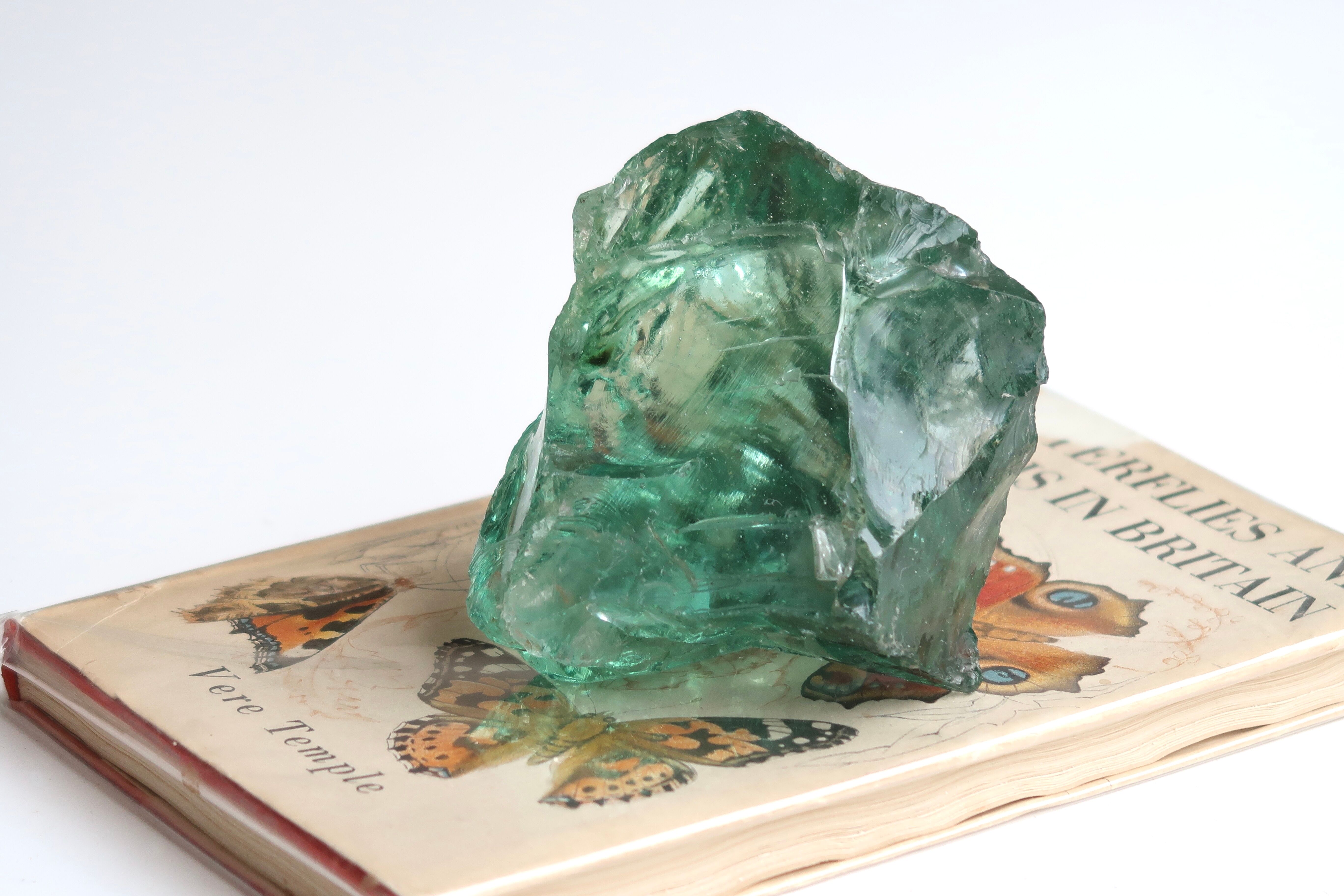 Glass "dragon teardrop" paperweight