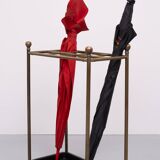 Rectangular Brass And Cast Iron Umbrella Stand. French. Circa 1900