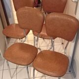 Set of 4 vintage chairs from the 70s/80s stamped