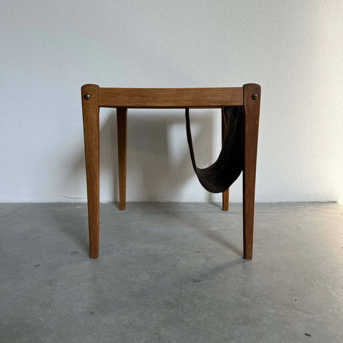 Vintage magazine side table