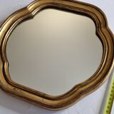 Vintage quadrilobed mirror in gothic style, 32 cm