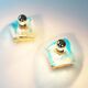 Pair of 1970's Murano Glass Wall Sconces by AV Mazzega