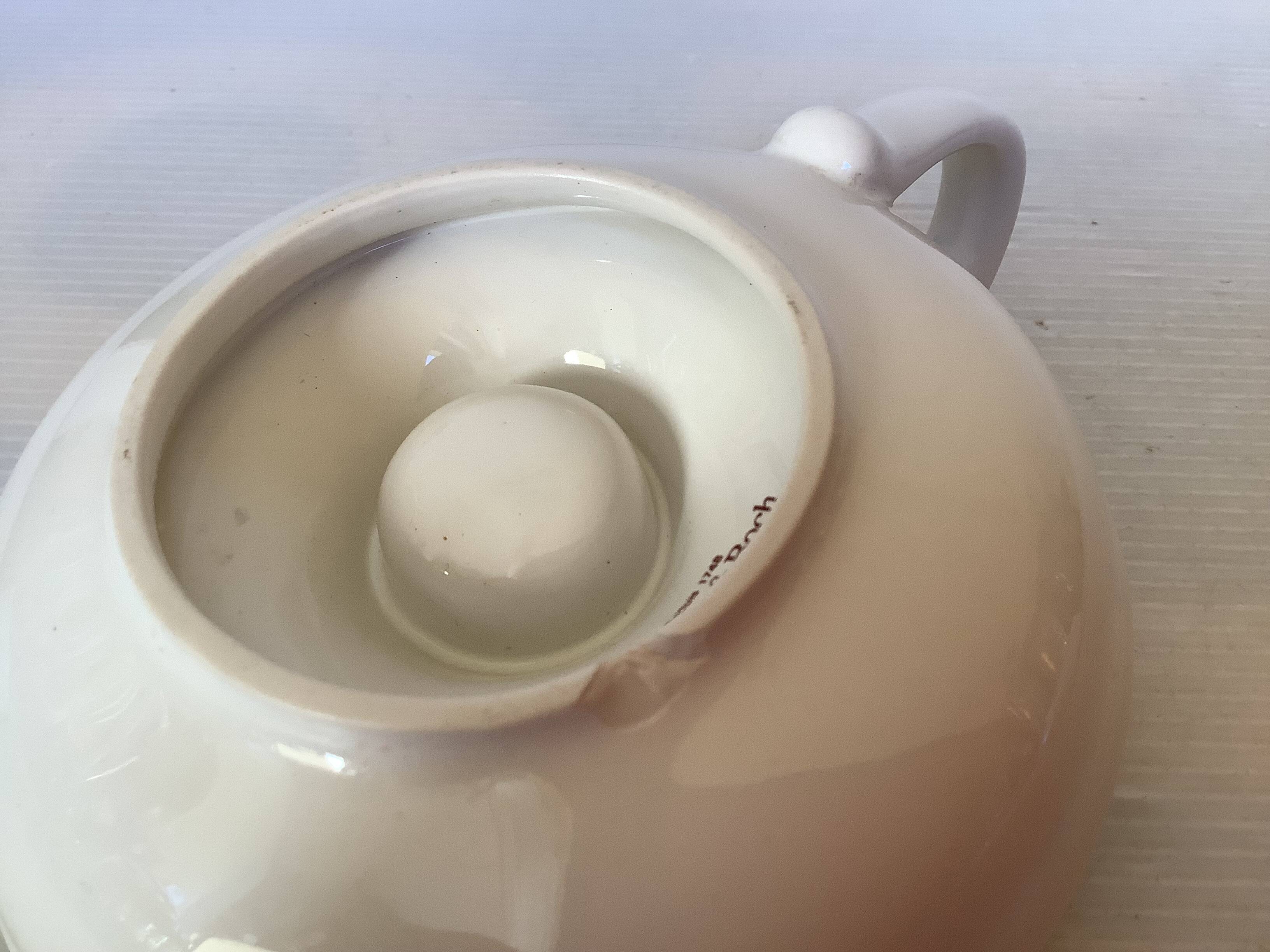 Pair of botanical flower candlesticks Villeroy and Boch