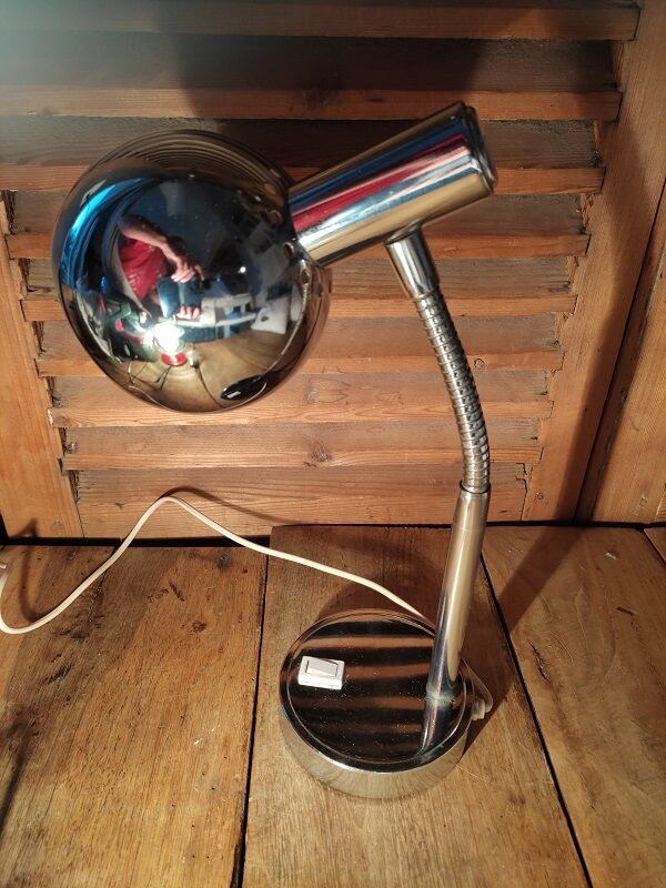 Lamp ball desk bedside Metal stainless steel chromed dpm 1122411
