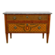 Louis XVI style commode in marquetry, 20th century – Marble top