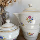 Porcelain coffee pot and sugar bowl