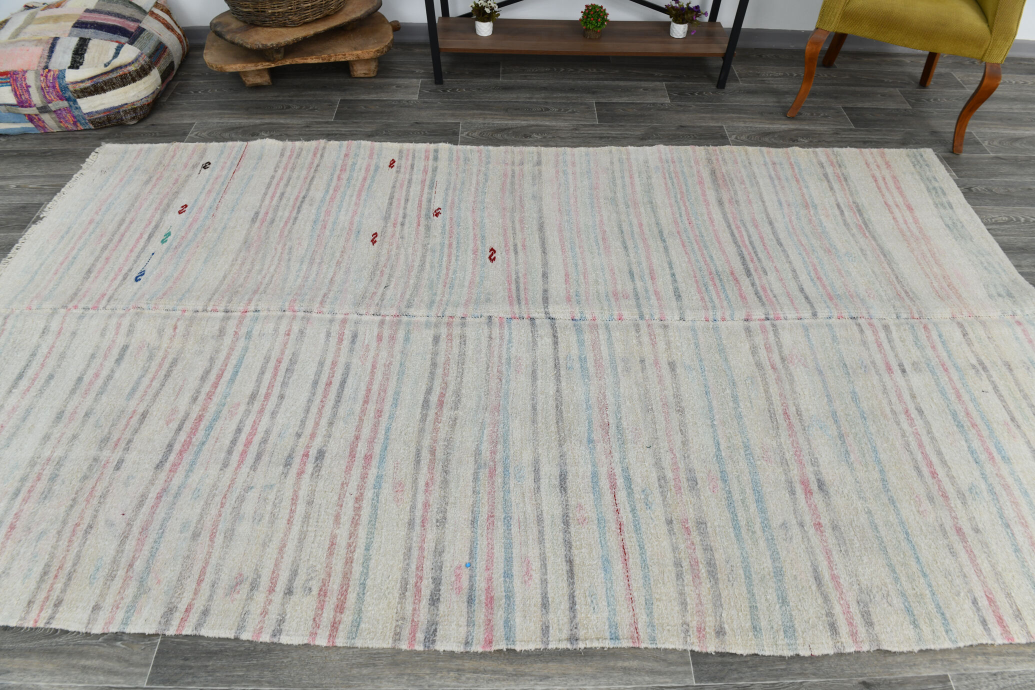 6x10 neutral textured hemp rug,174x309cm