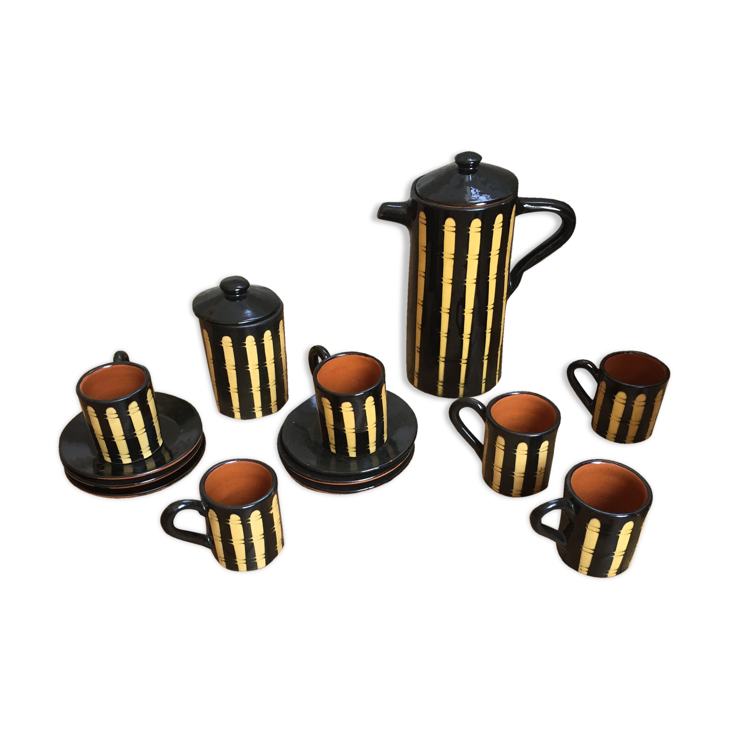 Coffee service in ceramic Bulgaria 70s