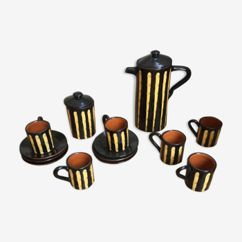 Coffee service in ceramic Bulgaria 70s