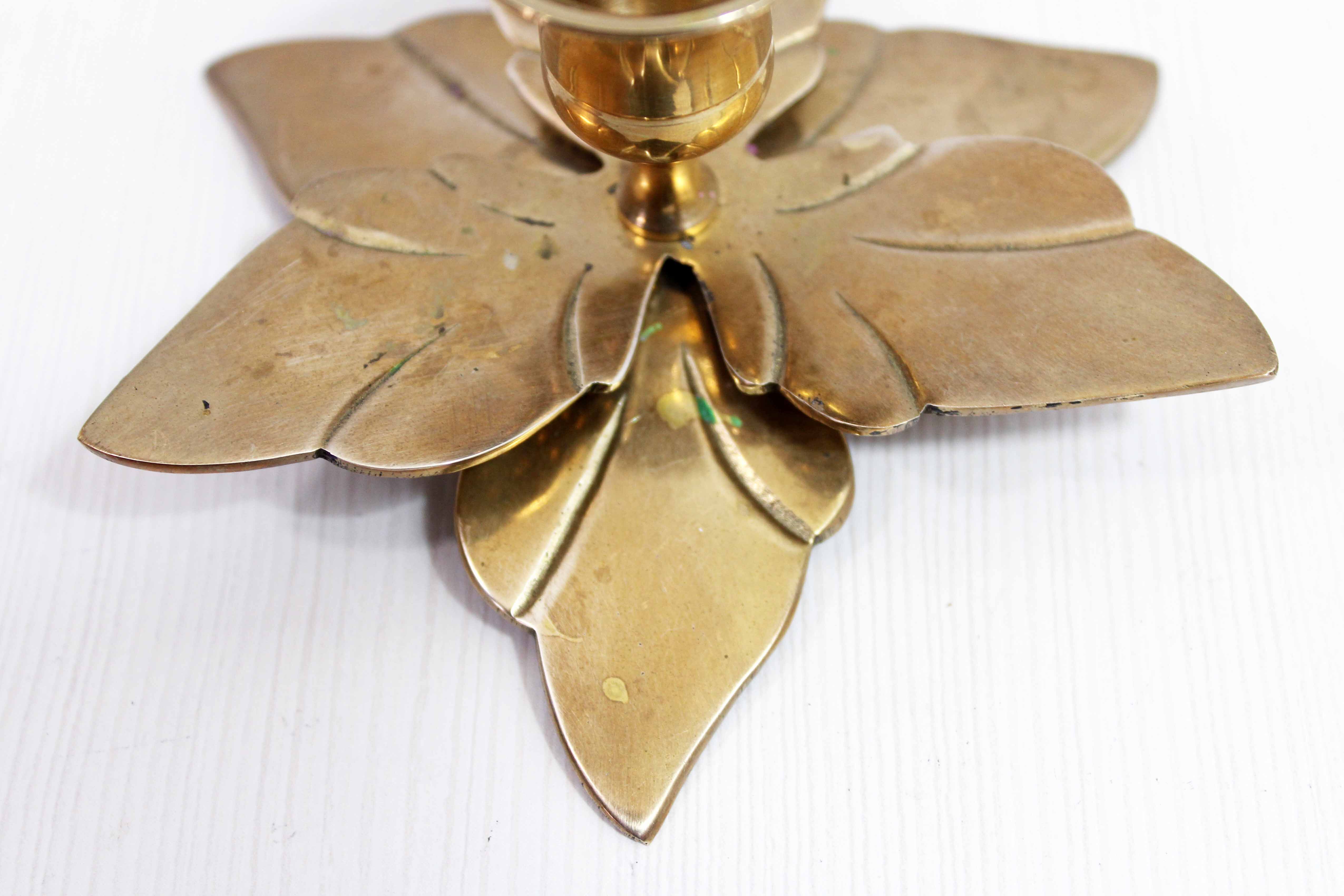 Vintage brass candle holder