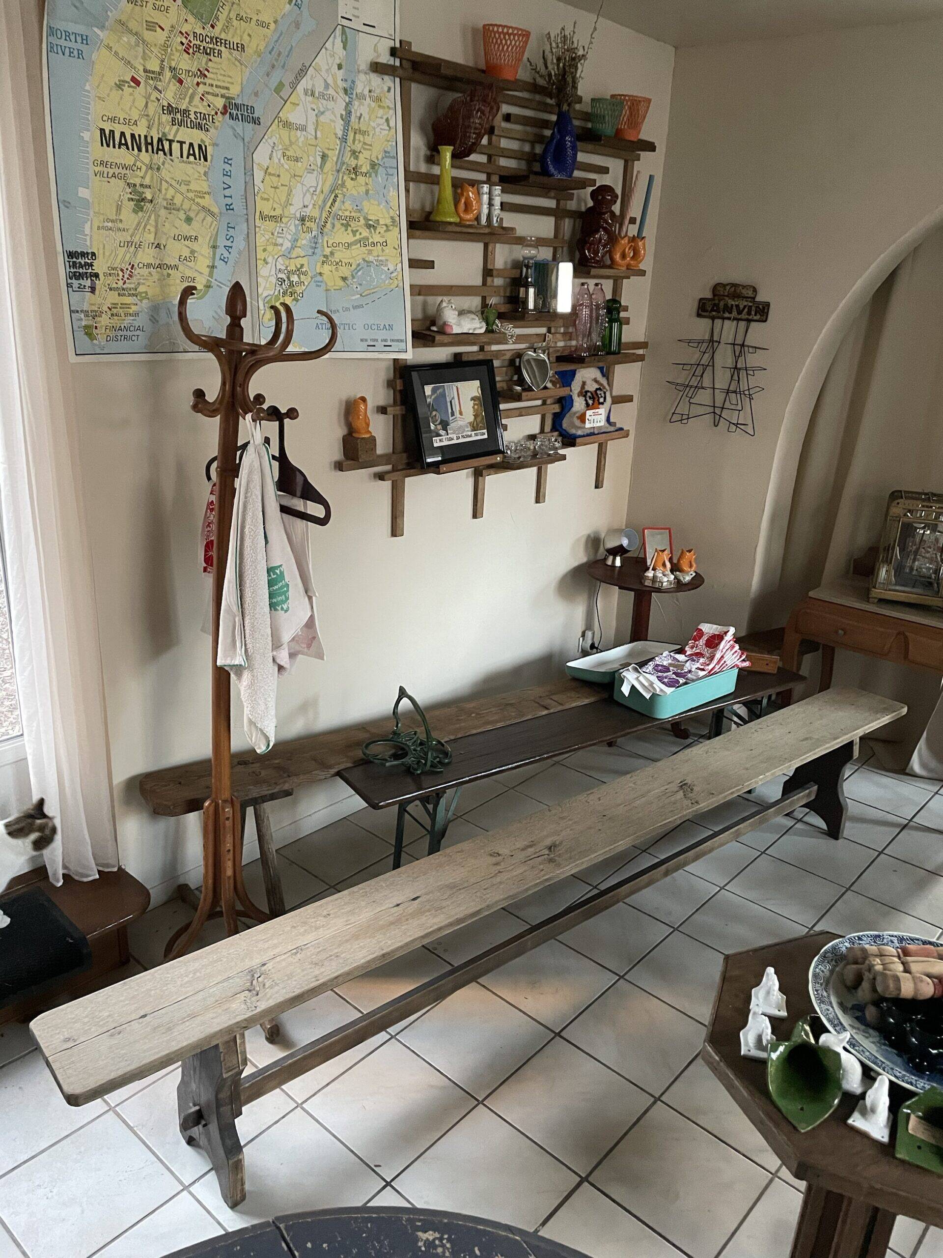 3-metre solid oak bench