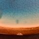 4 flat plates in blue enamelled ceramic La Poterie de la Colombe