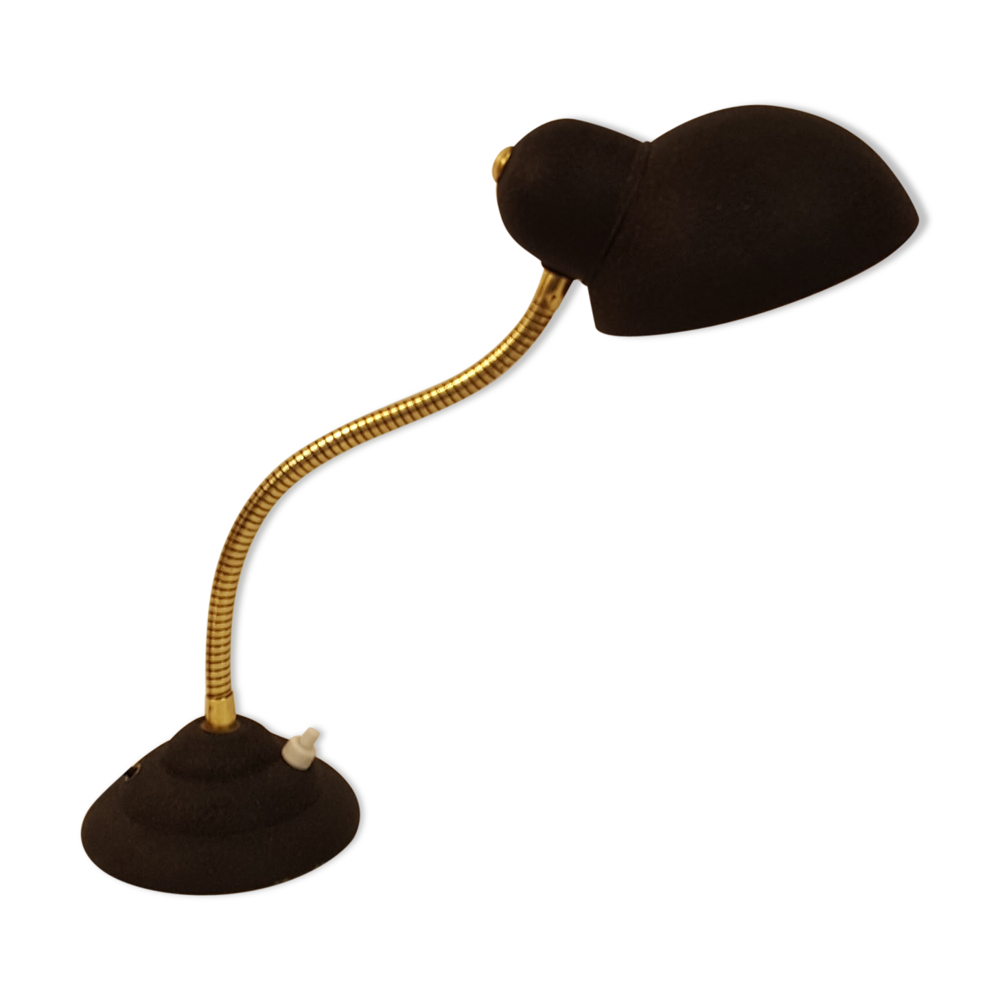 Black office lamp velvet 50s